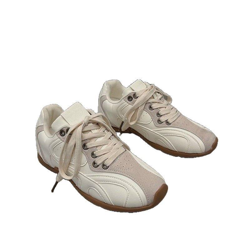 Cowhide Version of German Training Shoes Women's 2025 Spring New Casual Shoes Versatile Sports Shoes Breathable Forrest Gump Shoes Temperam
