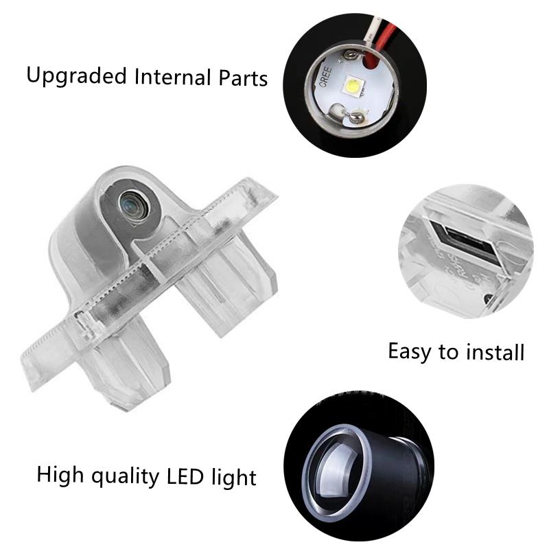 2 шт., лампа приветствия на двери автомобиля, логотип, проектор, светодиодный светильник для Nissan X-trail T30 T31 2001-2014, интерьер автомобиля