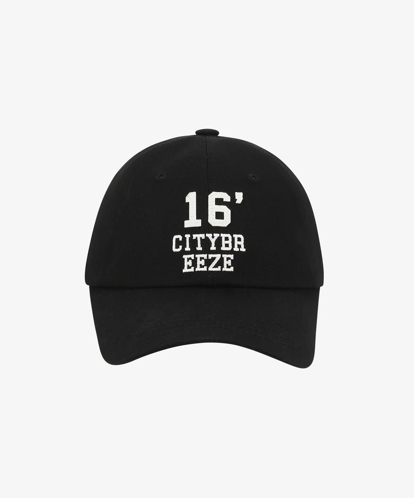 Кепка-бейсболка с аппликацией-шариком из войлока с логотипом CITYBREEZE_Черная