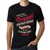 Men’s Vintage Tee Shirt Graphic T Shirt Vintage Goods Since 2040 Deep Black