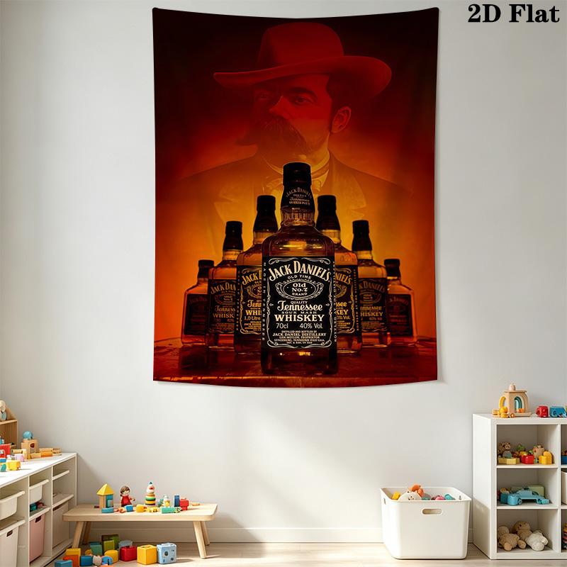 Jack Daniel'S Звезды Полосы Гобелен Настенный Фон Ткань Декор Стены Атмосферная Фон Ткань Мягкий