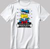 Donald Duck Mugshot Short Sleeve White-Black Men/ Women T Shirt K407