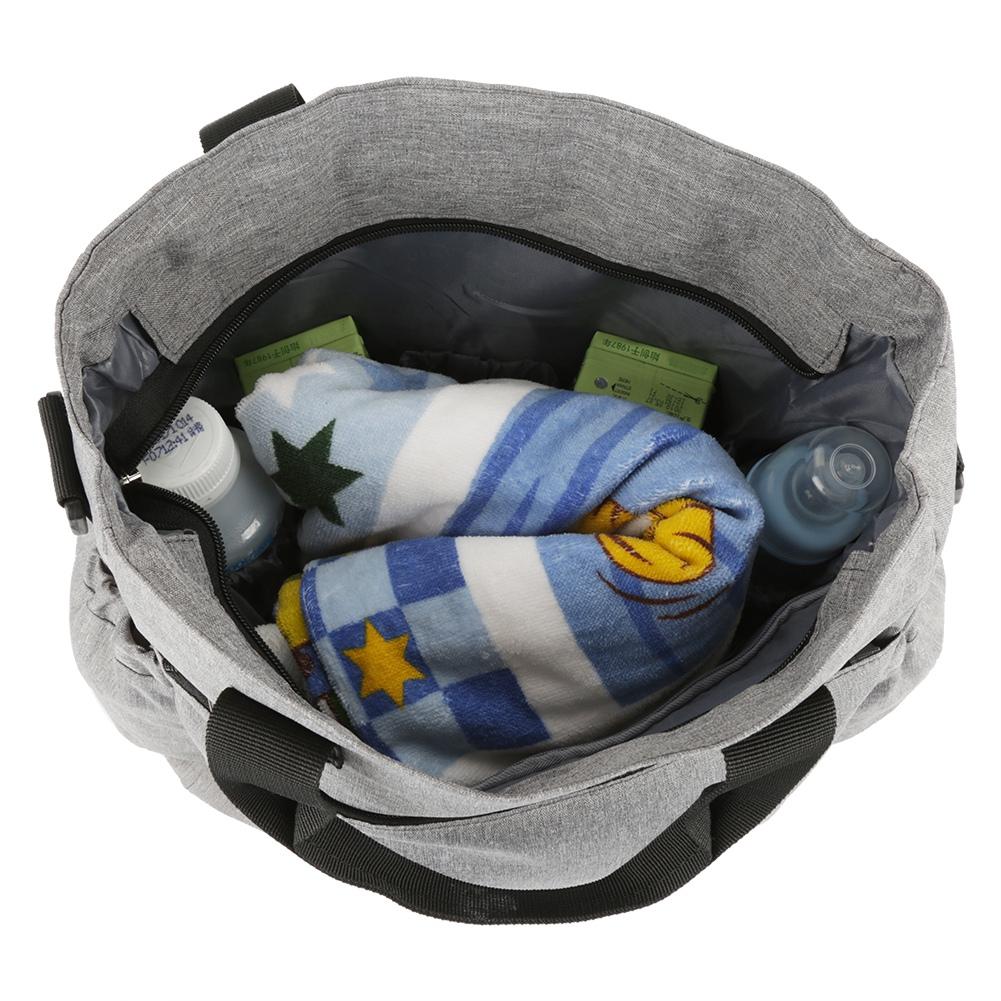Сумка для подгузников Insular Baby Paper Nappy Bag большой емкости наклонная портативная тележка подвеска для мамы(Серый