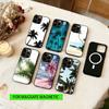 Чехол для телефона с кокосовой пальмой для iPhone 17, 16, 15, 14, 13, 12, 11 Plus, Pro, магнитный с Magsafe, беспроводная зарядка