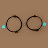 2pcs Luminous Dog Paw Bracelet Love Heart Magnetic Braid Adjustable Bracelet For Your Friends Families