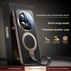 Роскошный веганский кожаный чехол для Huawei Mate 80 70 60 Pro Max, 360° магнитный ремешок-браслет из авиационного сплава, подставка, защитная крышка для объектива