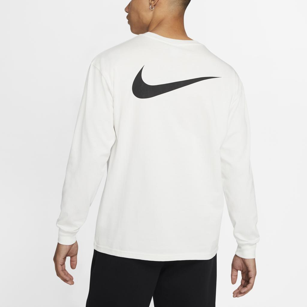 Футболка унисекс с круглым вырезом и длинными рукавами Stussy X Nike Collab Series, белая DD3345-121