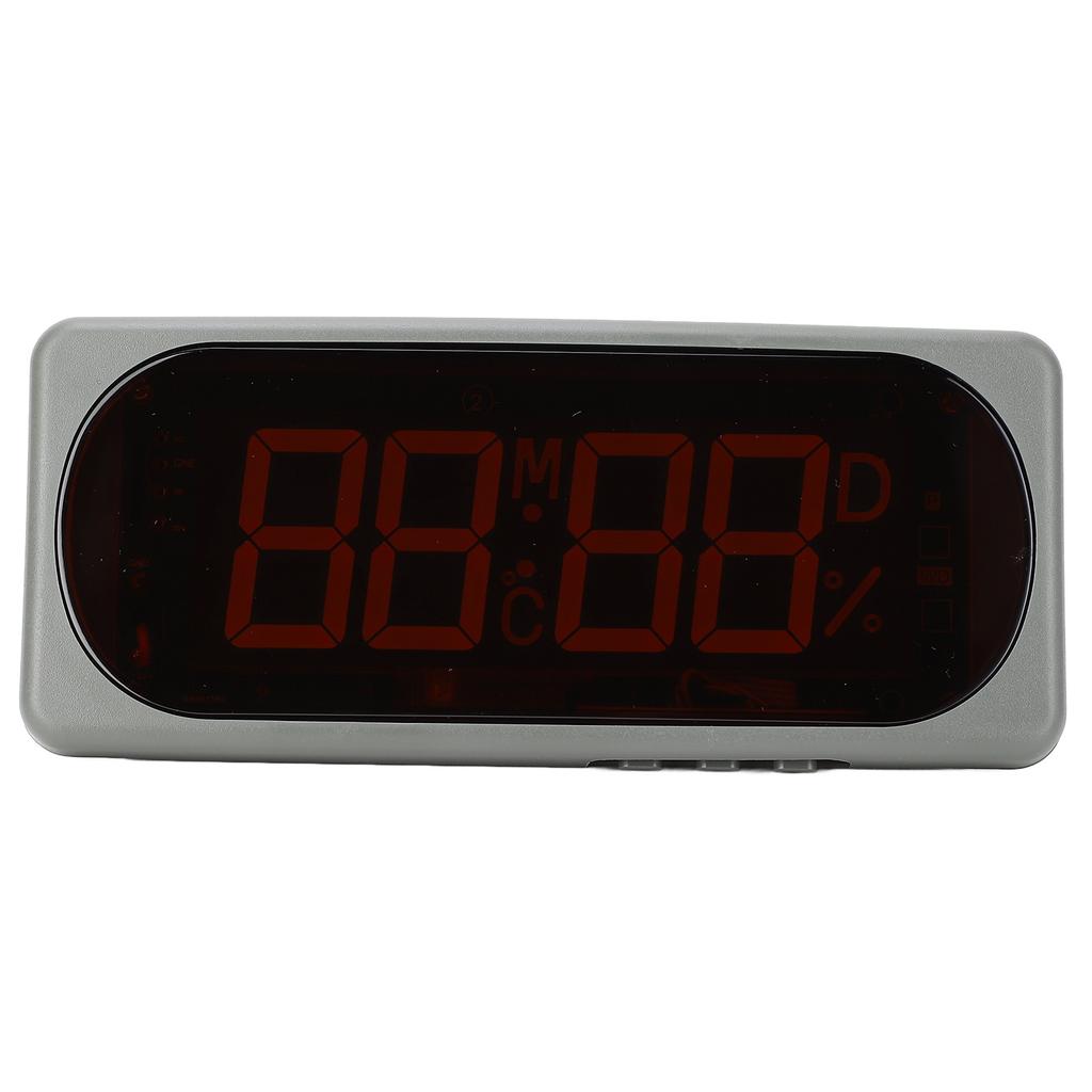 Electronic Clock Car Digital Temperature Humidity Year Month Day Time Display Hygrothermograph DC24V