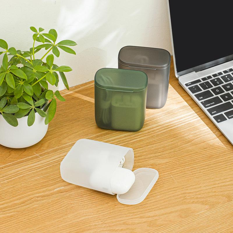 Настольный пылезащитный ящик для хранения кабеля данных с крышкой, коробка для зарядки мобильного телефона, прозрачный контейнер для кабеля и провода, коробка для офиса и дома