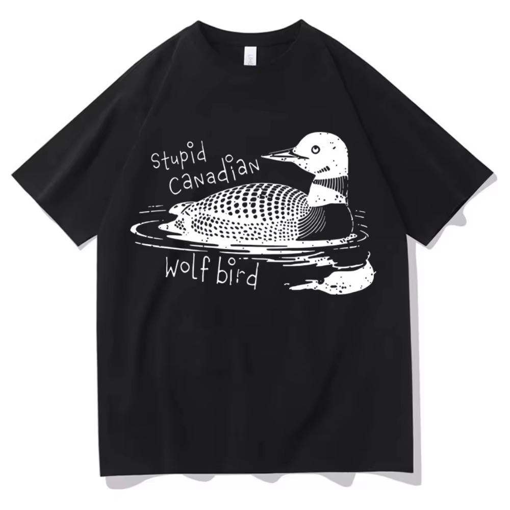 Heated Rivalry Funny Meme Graphic T Shirt Men Women Stupid Canadian Bird T Shirts Pop Casual Humor summer Streetwear