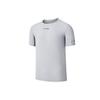 Solid Color Logo Round Neck Short Sleeve T-Shirt Men Tops Light-Gray SC2239061-2
