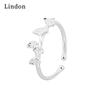 Классическое кольцо Lindon из медного сплава с цирконием, женские ювелирные изделия, свадебный подарок для вечеринки