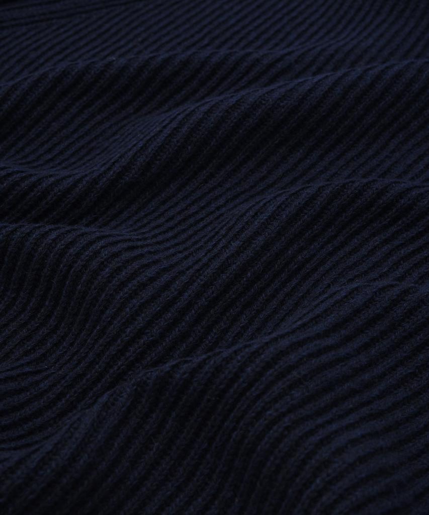 COVERNAT Authentic Wappen Half Zip Knit Dark Navy