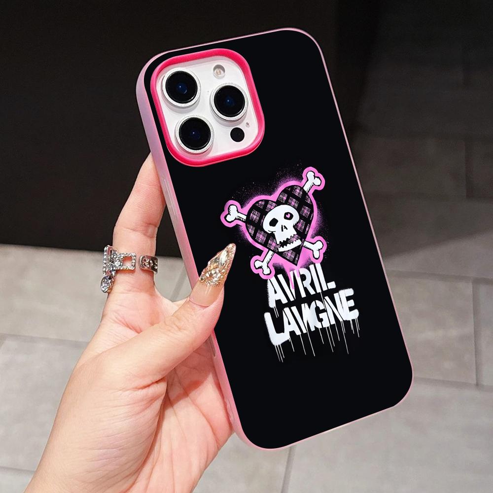 Чехол для мобильного телефона Avril Lavigne Jelly Double layer Rose Red для iPhone 17 16 15 14 13 12 11 Air Pro Max Plus Защитный