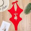2020 Sexy Solid Color One-Piece Bikini Swimsuit for Women