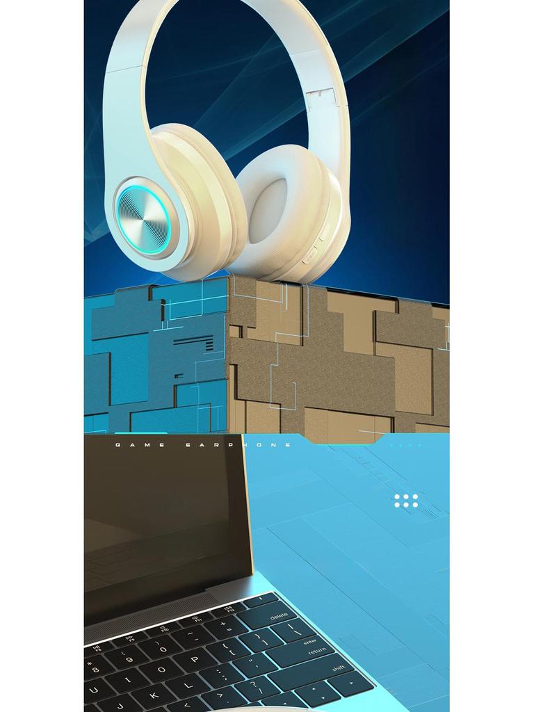 Hot-Selling Luminous Bluetooth Headset: Wireless, Heavy Bass, Sports & Gaming