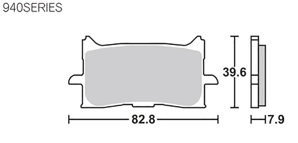 KITACO SBS тормозная колодка 940HS Sinter Metal CRF1000L Africa Twin DCT 777-0940020