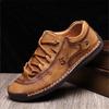 Handmade Leather Mens Shoes Comfortable Casual Walking Sneakers Men Loafers Hot Sale Vacation Driving Shoes Big Size 38-48