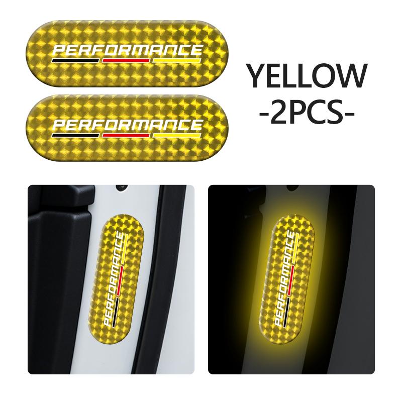PAS9 Car Rearview Mirror Reflective Sticker Safety Warning Decor Strip For BMW Performance M2 M3 M4 X1 X3 X4 X5 E87 X7 E91 G20