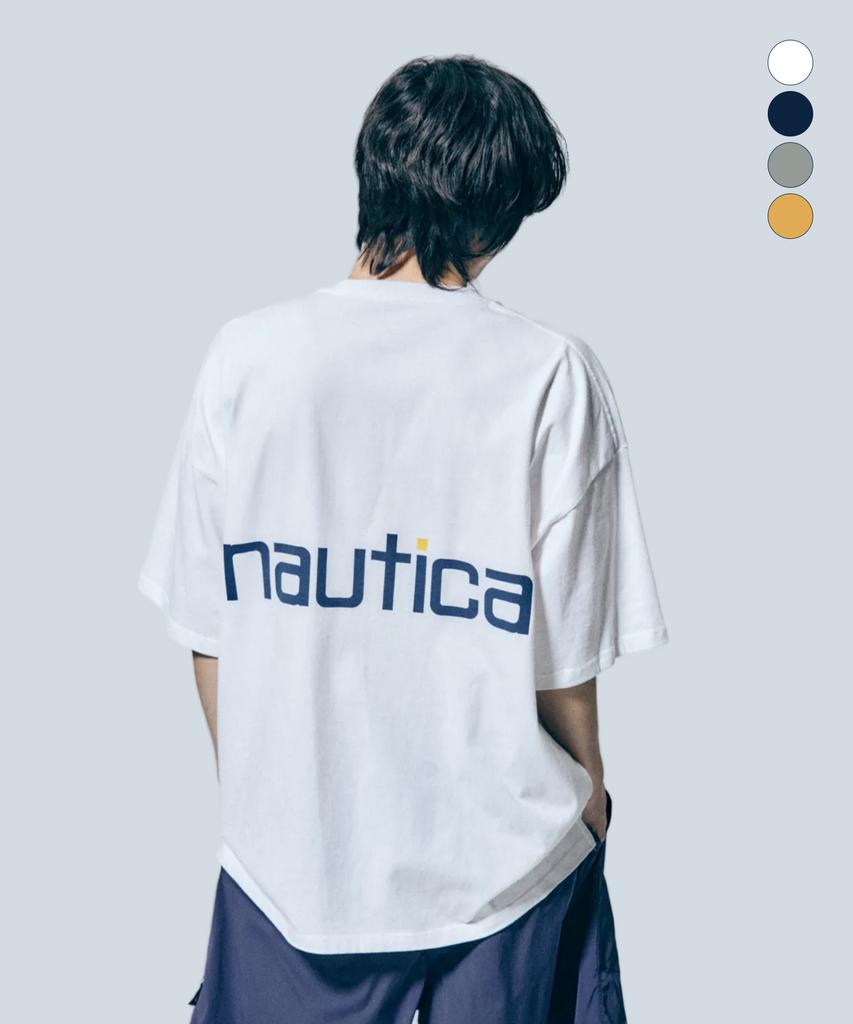Классическая футболка NAUTICA с надписью (4 цвета) Nts5616