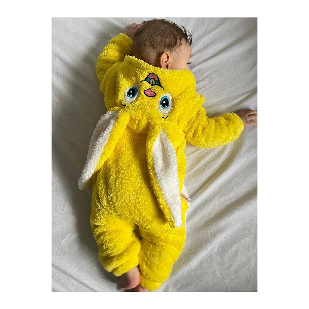 Welsoft плюшевый унисекс зимний детский спальный мешок с кроликом на молнии