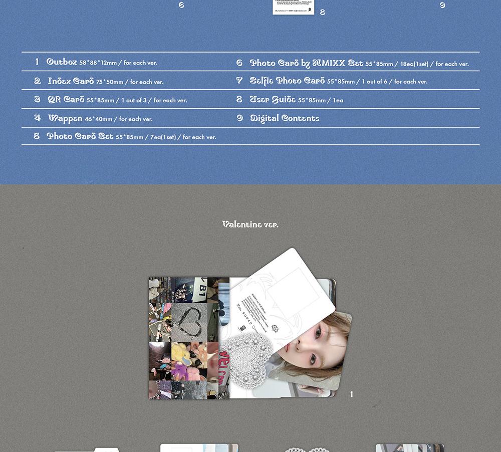 (Альбом Platform POCAALBUM Ver.) NMIXX [Blue Valentine] 1-й полноформатный альбом
