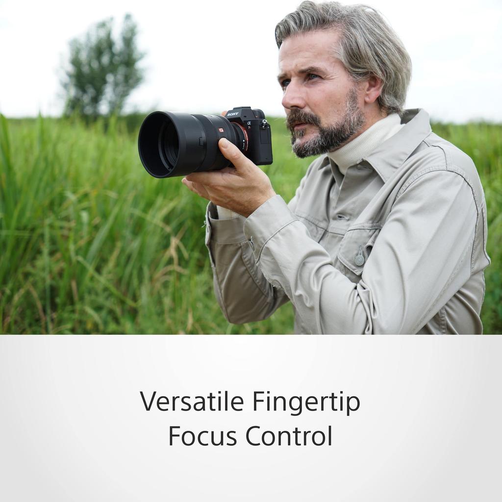 Sony Объектив FE 85 мм GM Full Prime, черная оправа f/1.4, средний диапазон, (SEL85F14GM)