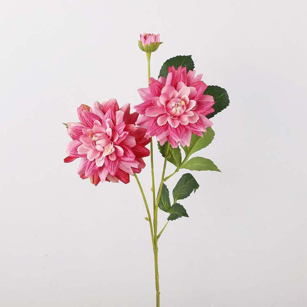 Real Touch Simulation Big Dahlia Realistic Faux Dahlia Branch Fake Flower  Party Favors