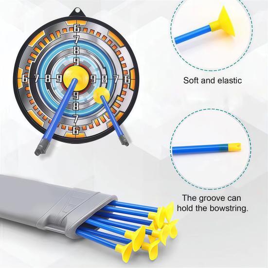10/20Pcs 42cm Archery Toy Arrows for Kids, Soft Suction Cup Bullets with Plastic Shafts, Safe Accessories for Outdoor Play