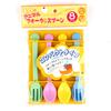 1Set Fruit Fork Dessert Spoon Reusable Tableware Children Snack Cake Dessert Food Pick Toothpick Bento Lunches Party Decor