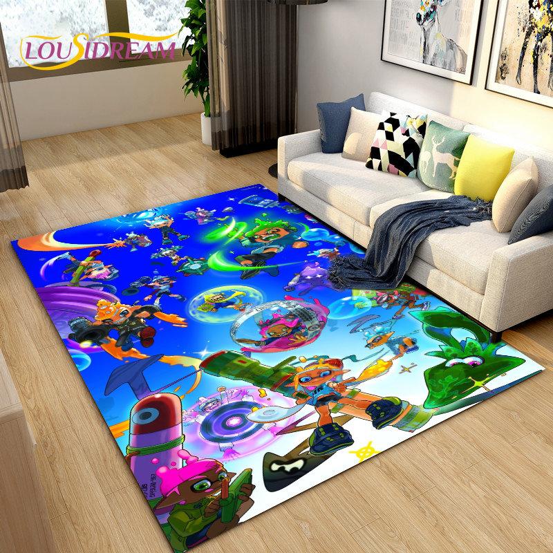 PC Splatoon, игровой геймерский мультяшный коврик, коврик для гостиной, спальни, дивана, коврик для украшения, детские игры, нескользящий напольный коврик