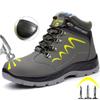 Men Steel Toe Shoes High Top Work Boots Indestructible Safety Shoes Man Puncture-Proof Work Sneaker Winter Safety Boots Men