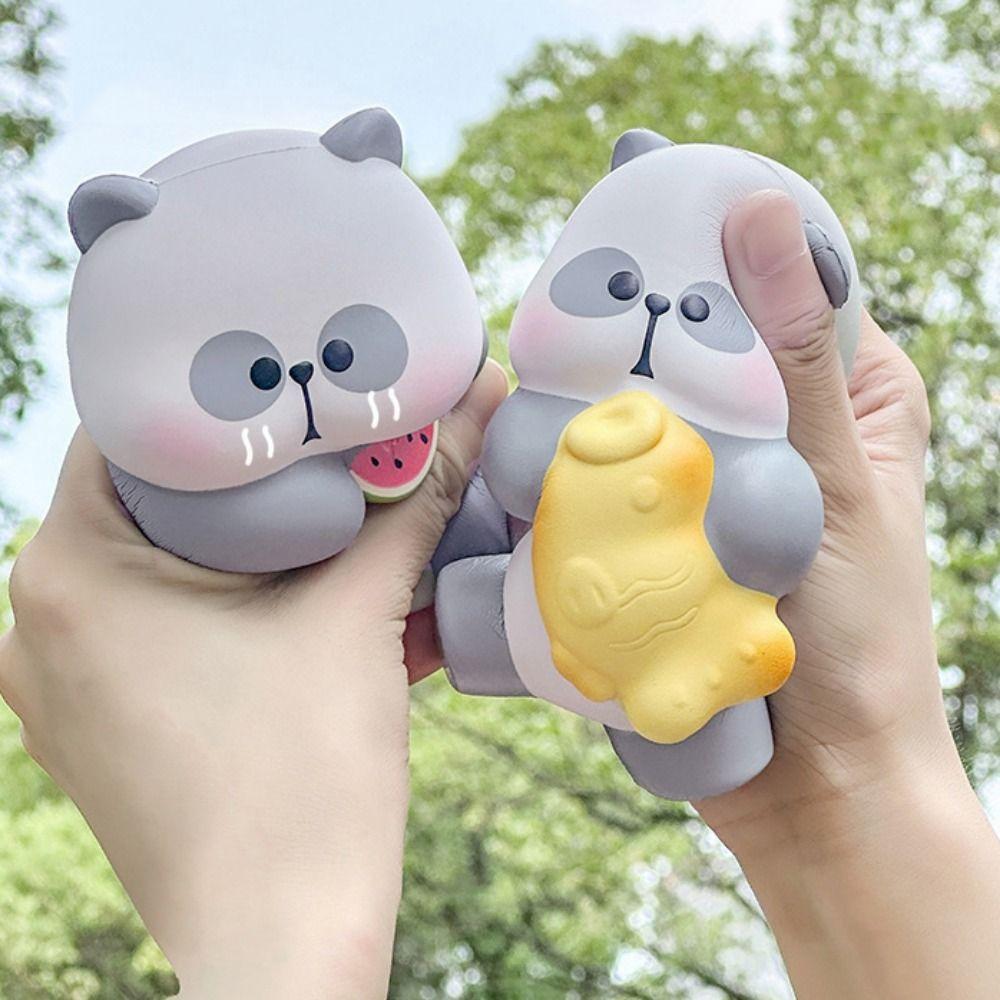 Kneading PVC Panda Squeeze Toys Elastic Animal Panda Fidgeting Toys  Birthday Kids Gift