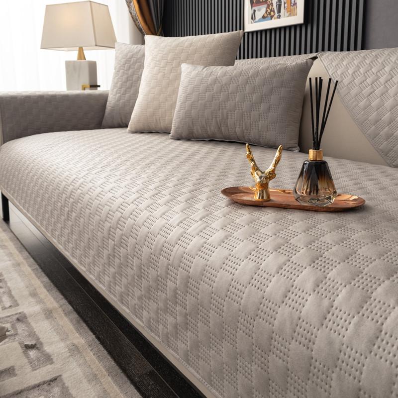 Sofa Cushion Four Seasons Universal Technology Cloth Modern High-End Light Luxury Waterproof Non-Slip Mat Non-Stick Fur Seat Cushion Cover