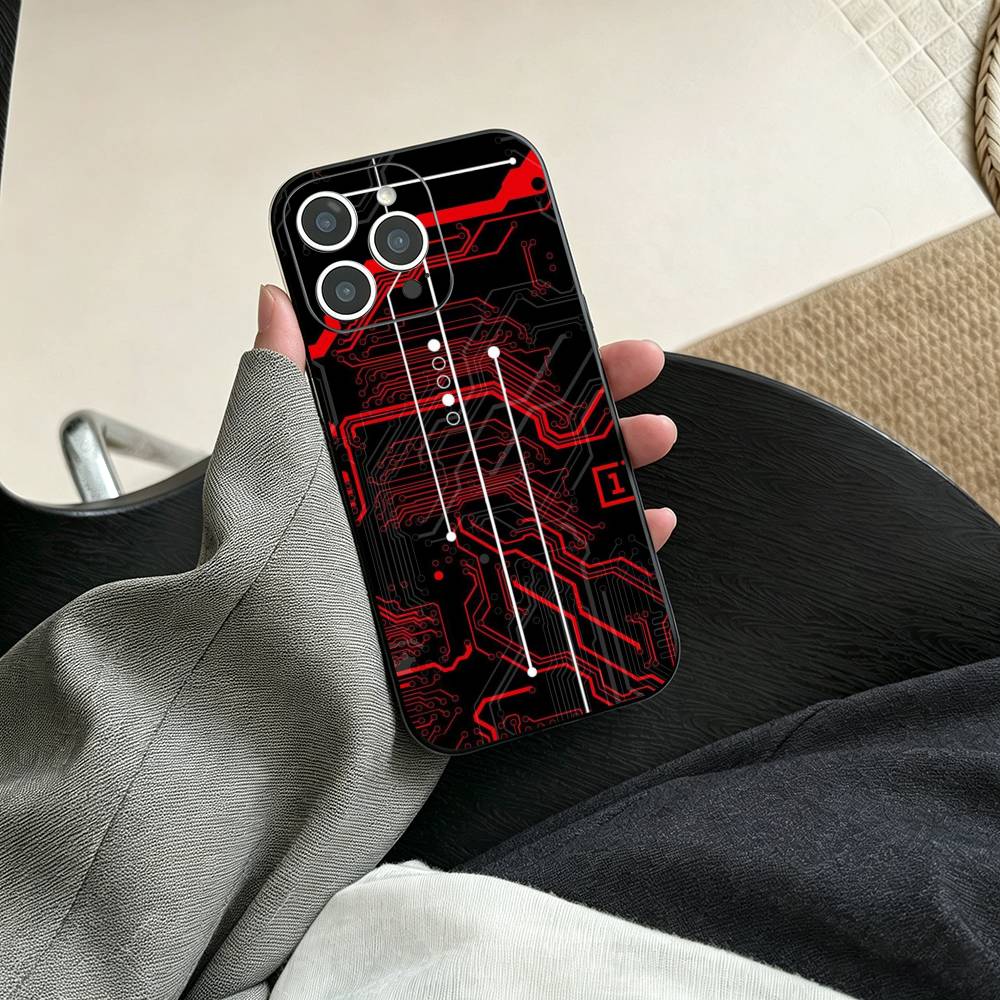 Креативный чехол для телефона с рисунком печатной платы Для iPhone 17, 16, 15, 14, 13, 12, 11 Plus, Pro Max, Другие Мягкий черный чехол