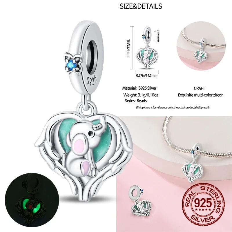 Медные светящиеся шармы в виде космонавта, планеты, космического корабля, эльфа, оленя, бусины подходят для оригинальных браслетов и ожерелий «Сделай сам»