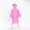 Children"s Raincoat Thickened Waterproof Girls Boy Rain Coat Kids Clear Transparent Hooded Rain