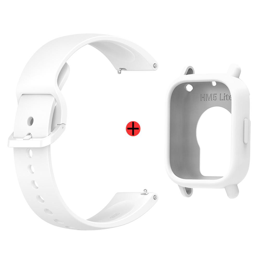 Для Redmi Watch 5 Lite Силиконовый ремешок для часов + Чехол Спортивный ремешок Пряжка того же цвета Браслет на замену для Redmi Watch 5 Lite
