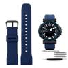 24 мм Черный резиновый ремешок для часов для Casio PRG-600/600Y PRG-650/650Y Wachband PRW-6600 GA 2000 Браслет для часов Водонепроницаемый браслет