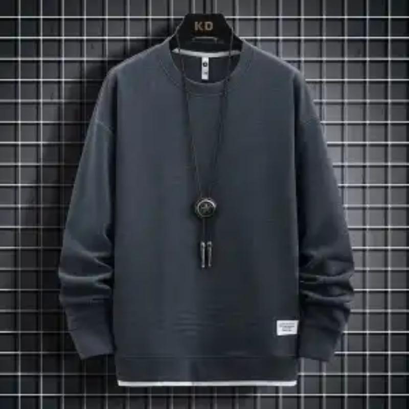 Новый Вафельный Мужской Весенне-Осенний Модный Повседневный Спортивный Универсальный Костюм из Толстовки с Длинным Рукавом и Брюк