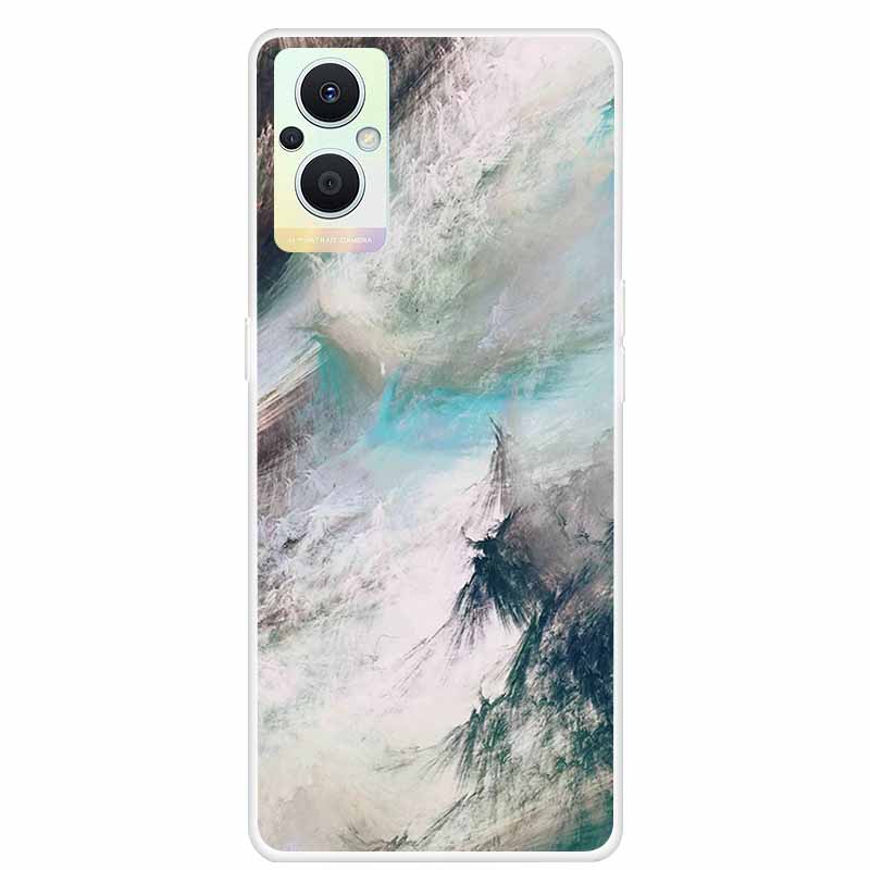 For Oppo Reno7 Lite Cases Reno 7Z Marble Clear Soft TPU Silicone Back Case For Oppo Reno 7Z 7 Z 5G Phone Cover Fundas Reno 7Lite