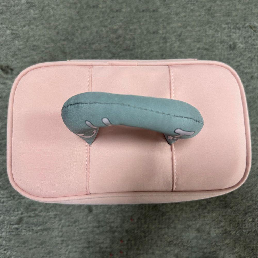 Portable Cosmetic Bags with Handle Toiletry Pouch Convenient Travel Makeup Bag Casual Shopping