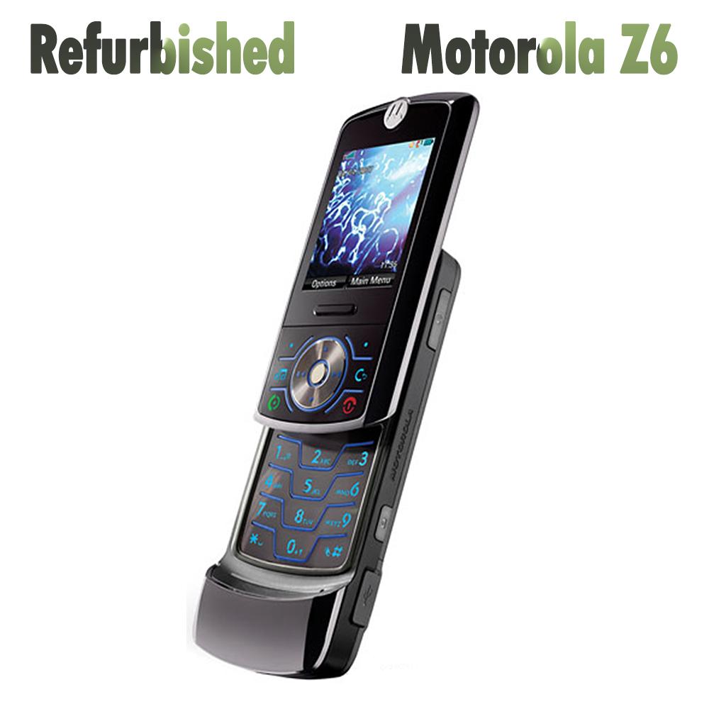 Восстановленный Оригинальный Мобильный Телефон Motorola ROKR Z6 Слайдер 720 мАч С 1 SIM