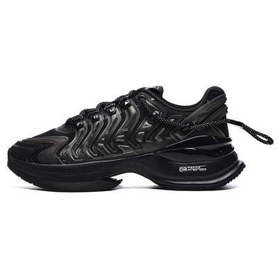 Ткань Синтетическая кожа ТПУ Светоотражающий Высокоэластичный Дышащий Низкий верх Повседневная обувь Женские кроссовки Черный F12W233121FBK