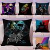 Группа D-Daft Punk Наволочка Плюшевая ткань Мягкая Двусторонняя печать Диван Теплая Зима Дом Подарок Наволочка