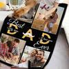 Customized blankets for dad gifts, sofa blankets, personalized dad photos for dad and husband Father's Day gifts,Christmas gifts