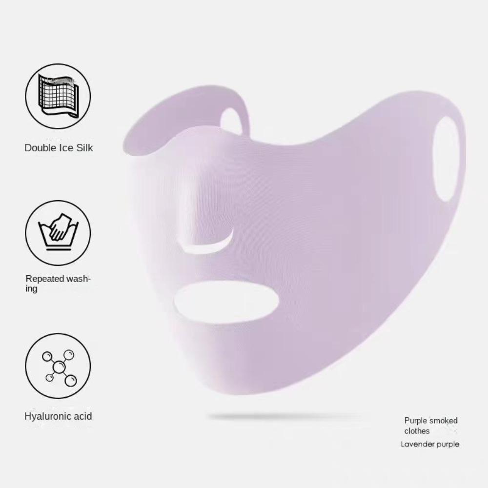 Модная горячая распродажа дышащая открытая UPF50+ Ice Silk солнцезащитная маска анти-УФ бесследная наружная маска для верховой езды на лицо шарф лето