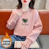 Womens Fleece Hoodie Fall Winter Geometric Print Casual Pullover Top