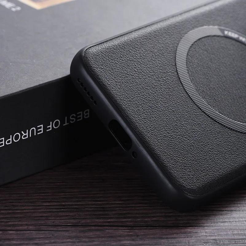 Роскошный кожаный чехол для Honor Magic 6 Lite Pro 5 Pro 4 3 Honor 200 100 Pro 90 Pro X7A X8A X9A противоударный магнитный противоударный чехол Magsafe Business