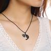 2 Pcs/Set Cute Cat Dog Shape Heart Puzzle Couples Necklaces for Women Men Stainless Steel Pendants Lover Promise Keepsake Gifts
